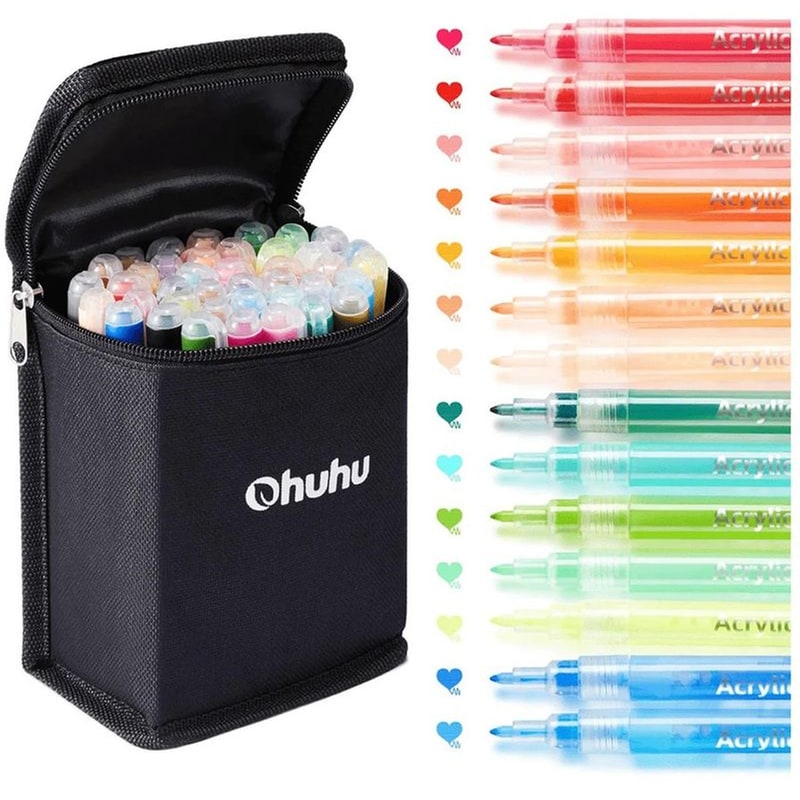 Μαρκαδόροι Ohuhu Ακρυλικών Diy