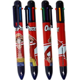 Στυλό Διαρκείας Gim 6 Χρωμάτων One Piece Red (1 Τεμάχιο)