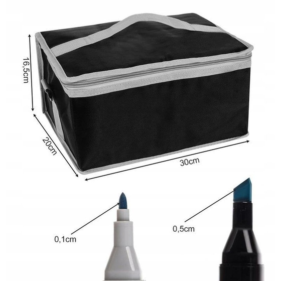 Σετ&nbsp;Επαγγελματικών&nbsp;Μαρκαδόρων&nbsp;Aria&nbsp;Trade&nbsp;2&nbsp;Μύτες&nbsp;(168 Τεμάχια) image 5