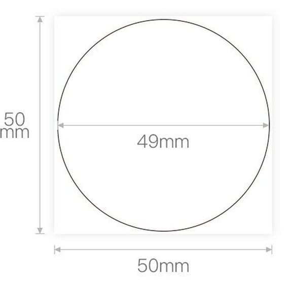 Κασέτα Ετικετογράφου NIIMBOT 50x50mm 150 Ετικέτες Στρογγυλές - Λευκό image 2