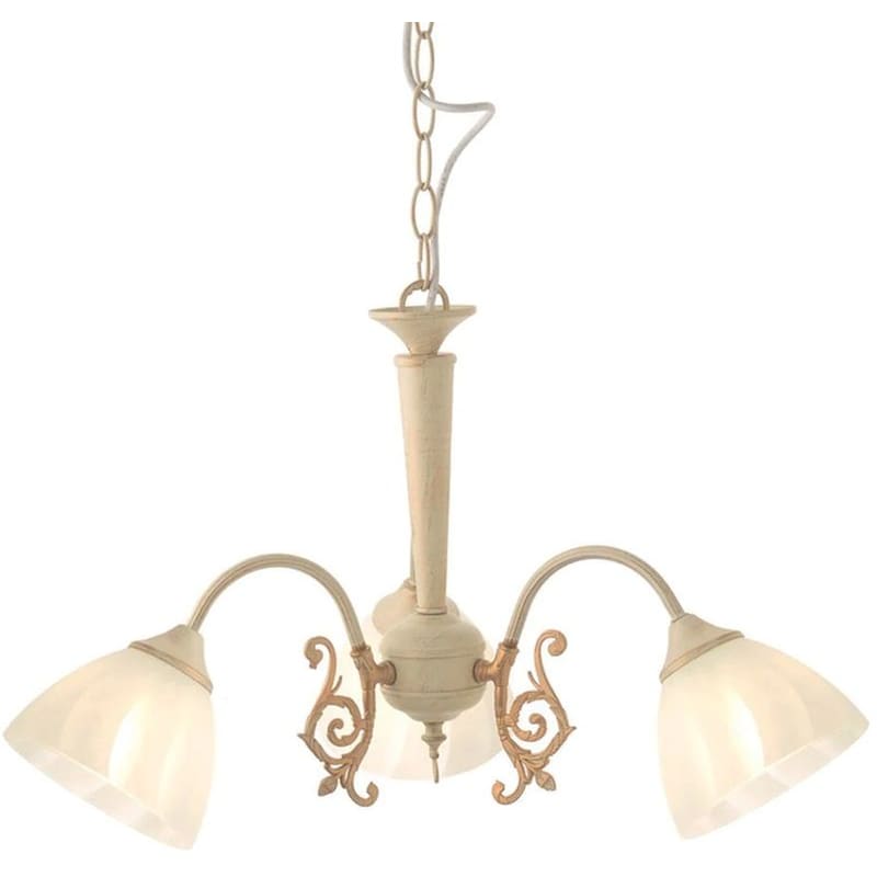 Φωτιστικό Οροφής Τρίφωτο Aca Perone Dl8163 Μεταλλικό/Γυάλινο - Εκρού ACA DECOR