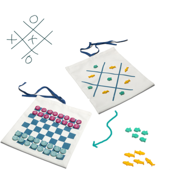 Travel Games 2 Σε 1 Σκάκι & Τρίλιζα Ga359 Επιτραπέζιο (Bs Toys) image 0