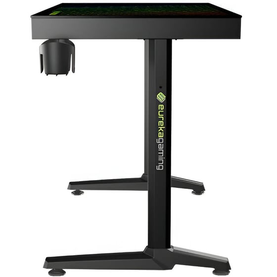 Γραφείο Gaming Eureka Ergonomic GEN-I43 ESPORT από Carbon Fiber 110x61cm - Μαύρο image 5