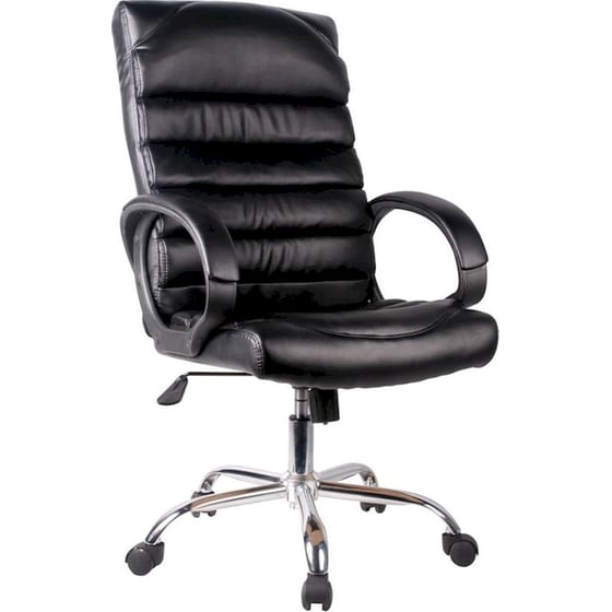 Καρέκλα Διευθυντική ArteLibre Moly από Τεχνητό Δέρμα - Μαύρη image 0