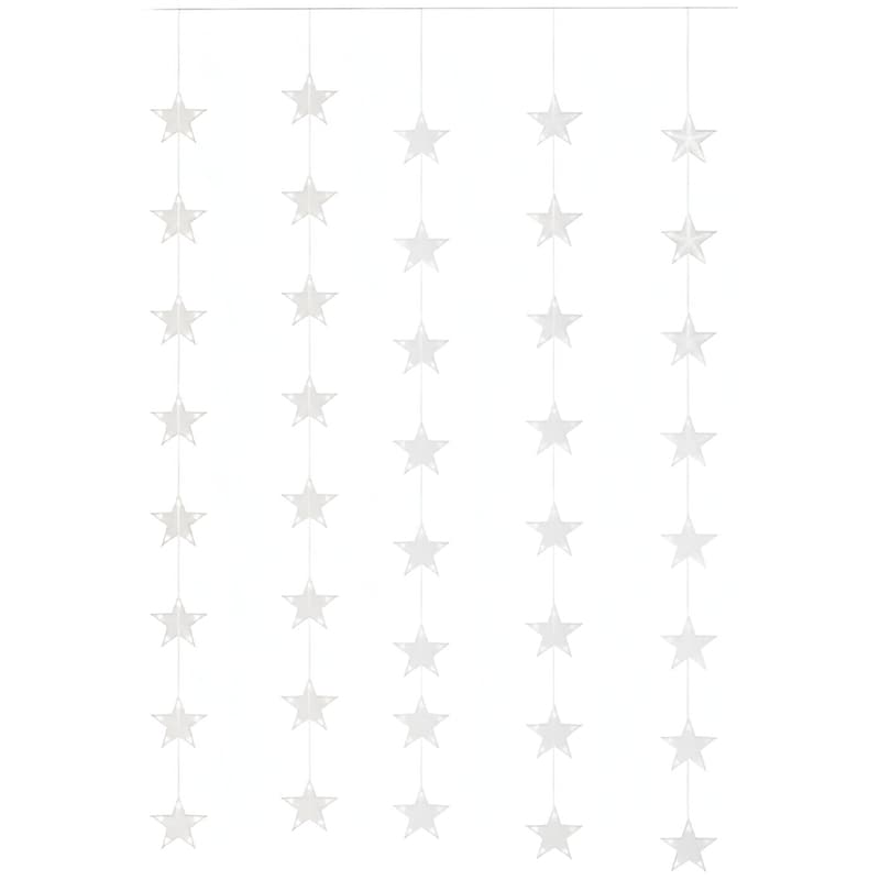 Χριστουγεννιάτικα Λαμπάκια Κουρτίνα VidaXL Κουρτίνα 200 Led 96cm - Λευκό Θερμό