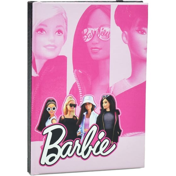 Σημειωματάριο Gim Α6 Barbie Ριγέ Με Λάστιχο image 0