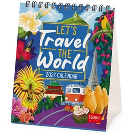Πλανόγραμμα Μηνιαίο 2027 Επιτραπέζιο Legami 12M Travel World 12 x 14.5 cm