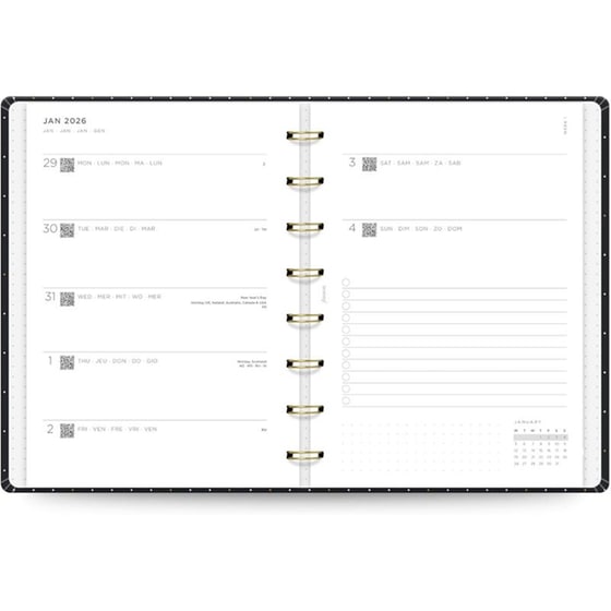 Ημερολόγιο Εβδομαδιαίο Filofax 2026 A5 Moonlight σε 2 Σελ.. image 2