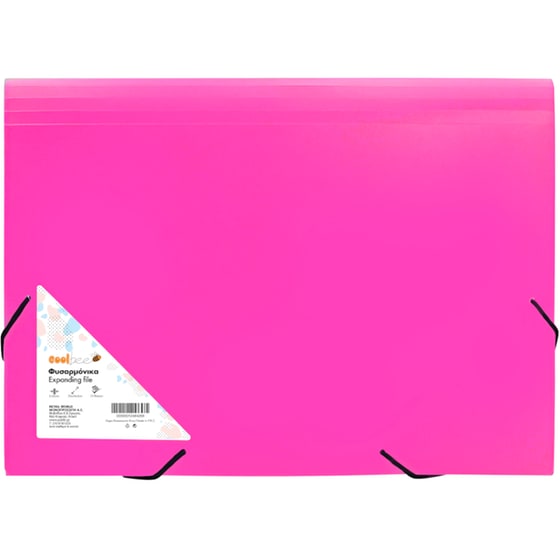 Φάκελος Φυσαρμόνικα Coolbee 13 Θέσεων A4 Ροζ image 0