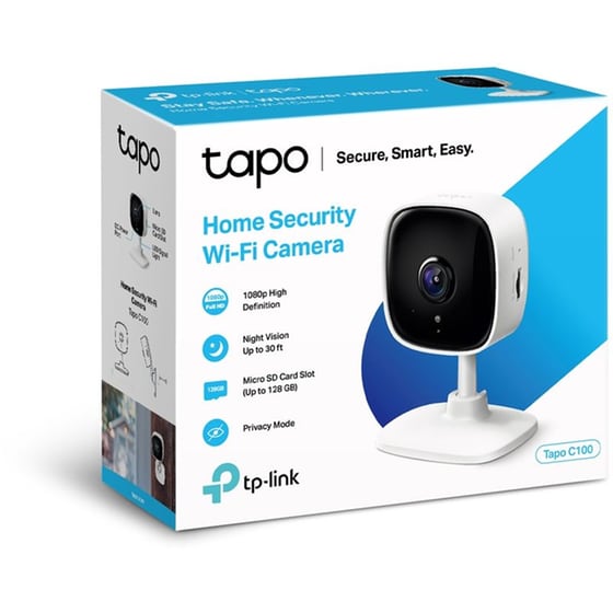 Ασύρματη IP Camera TP-Link Tapo C100 Full HD Επιτραπέζια με Λειτουργία Pan & Tilt image 3