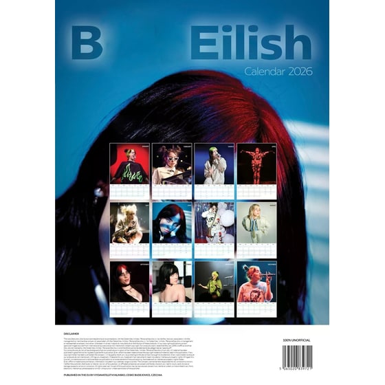 Billie Eilish 2026 Calendar A3 image 2