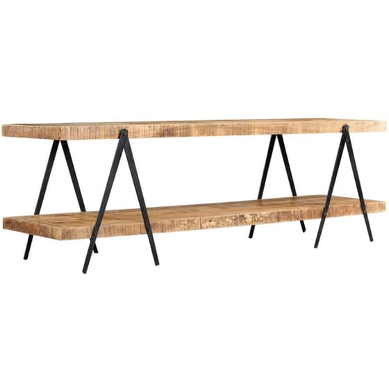 Έπιπλο Τηλεόρασης VidaXL από Ξύλο 160x40x50cm - Καφέ/Μαύρο image 9