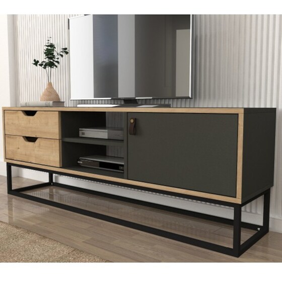 Έπιπλο Τηλεόρασης 24Mall Barbara  από Μοριοσανίδα 150x35x53.2 cm - Πολύχρωμο image 3
