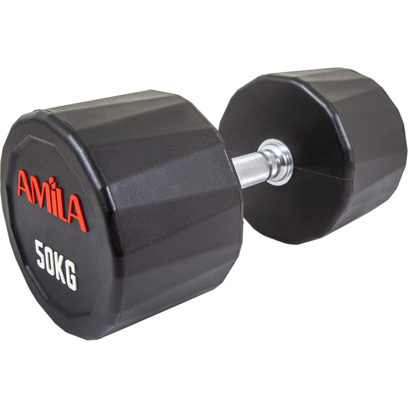 Βαράκι 50 kg Amila Πολυγωνικό 94369 1 Τμχ - Μαύρο
