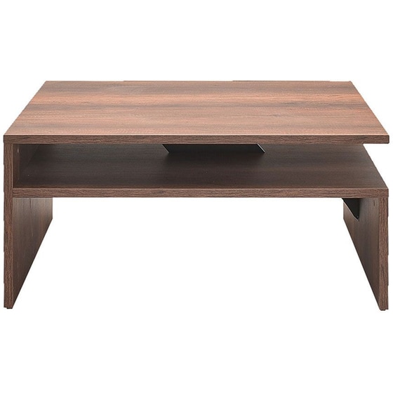Τραπεζάκι Σαλονιού Spitishop από MDF 90x90x42cm - Καφέ image 1