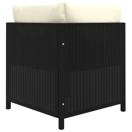 Σαλόνι Κήπου Vidaxl 9 Τμχ Μαύρο Από Συνθετικό Ρατάν Με Μαξιλάρια image 5
