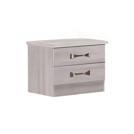 Κομοδίνο Woodwell Από Μελαμίνη 48x40x39 cm - White Wash image 0