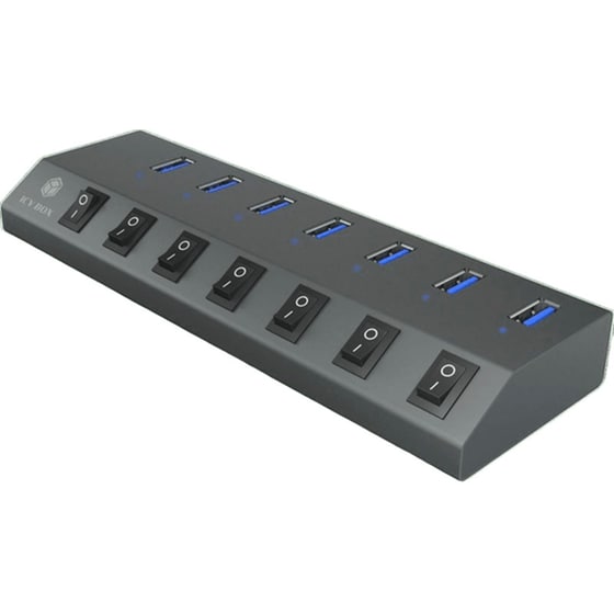 Icy Box  RaidSonic IB-HUB1701-C3 USB Hub 7-Port USB 3.0  συμβατό με Type-A image 1