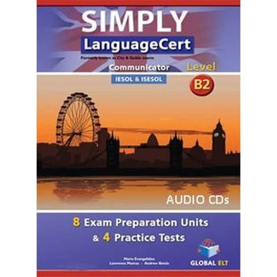 Simply LanguageCert B2 Communicator Preparation & Practice Tests Audio CDs image 0