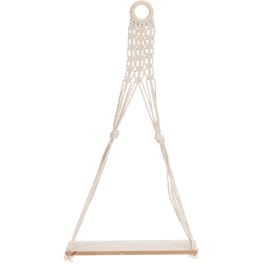 Κρεμαστή Ράφι Τοίχου Spitishop Ξύλινο 30x10.5x59.5 cm - Φυσικό/Εκρού