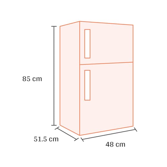 INVENTOR DPC852LS 85 Lt Ασημί Ψυγείο Mini bar image 1