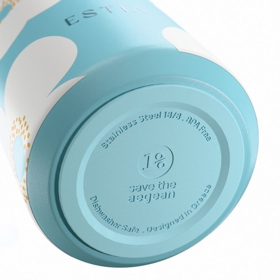 Μπουκάλι Θερμός Estia Flow Save the Aegean Blue Daisy 500 ml image 2