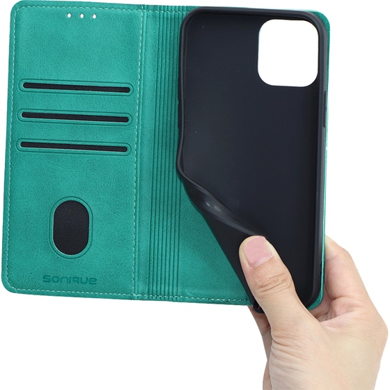 Θήκη Apple iPhone 14 Pro - Sonique Vintage Magnet Book - Βεραμάν image 4