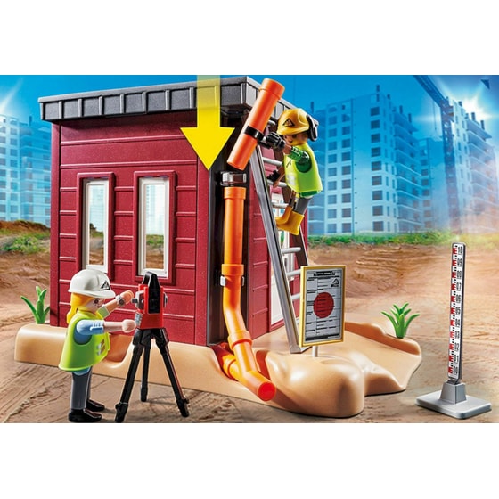 PLAYMOBIL® City Action Μικρός Εσκαφέας με Ερπύστριες και Δομικά (70443) image 4