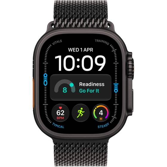 Apple Watch Ultra 4 GPS + Cellular 49mm Black Titanium Case with Black Titanium Milanese Loop - S image 1