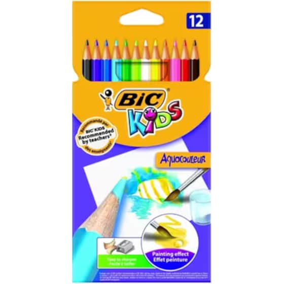 Ξυλομπογιές BIC Ακουαρέλας 12 Τεμάχια image 0