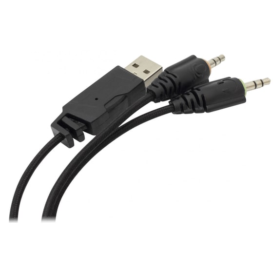 White Shark Coyote Gaming Ενσύρματα Ακουστικά 3.5mm/USB με LED Φωτισμό Μαύρα/Ασημί image 4