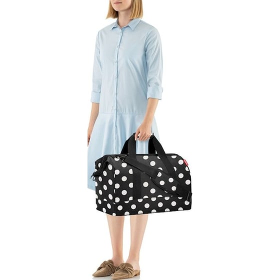 Τσάντα Ταξιδίου Καμπίνας Reisenthel Allrounder L Dots White 30lt - 48x39.5x29cm image 4