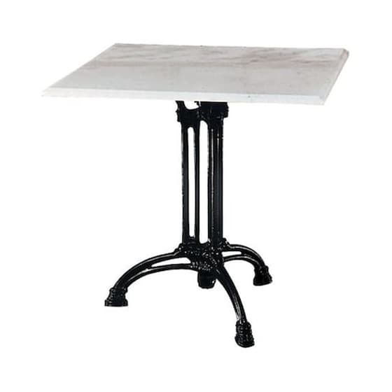 Τραπεζάκι Σαλονιού Woodwell από Μαντέμι 70x70x74cm - Λευκό/Μαύρο image 0