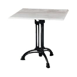 Τραπεζάκι Σαλονιού Woodwell από Μαντέμι 70x70x74cm - Λευκό/Μαύρο
