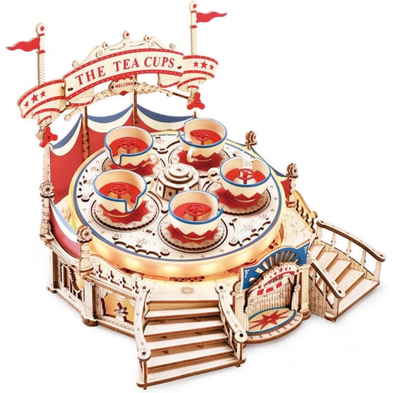 Rokr Tilt-a-whirl Diy Music Box 3d Ξύλινο Παζλ Ea04 image 2