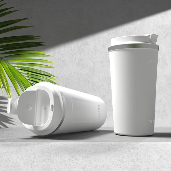 Κούπα Μεταφοράς Wewater Arome Ατσάλινη 500 ml - Λευκή image 4