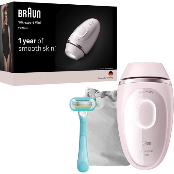 Αποτριχωτική Μηχανή BRAUN PL1111 Mini Series IPL Ροζ image 2