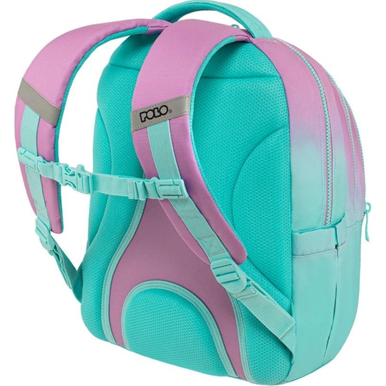 Σχολική Τσάντα Πλάτης Polo Focus Gradient Aqua/Pink image 1