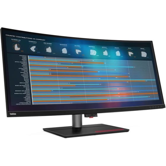 LENOVO ThinkVision P40W-20 39.7" Ultrawide 5K HD VA Curved 75Hz 6ms image 4