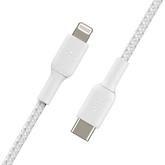Καλώδιο δεδομένων Belkin Braided Lightning to Usb-C 2m - White image 1