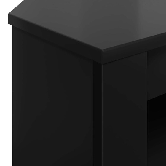 Έπιπλο Τηλεόρασης VidaXL Γωνιακό 102 x 40,5 x 45 cm - Μαύρο image 7