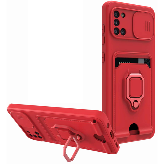 Θήκη Samsung Galaxy A31 - Bodycell Multifunction - Κόκκινο image 0