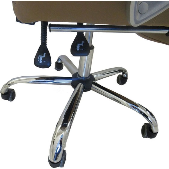 Καρέκλα Γραφείου ArteLibre Ανδρονίκη από Δερματίνη - Καφέ image 7