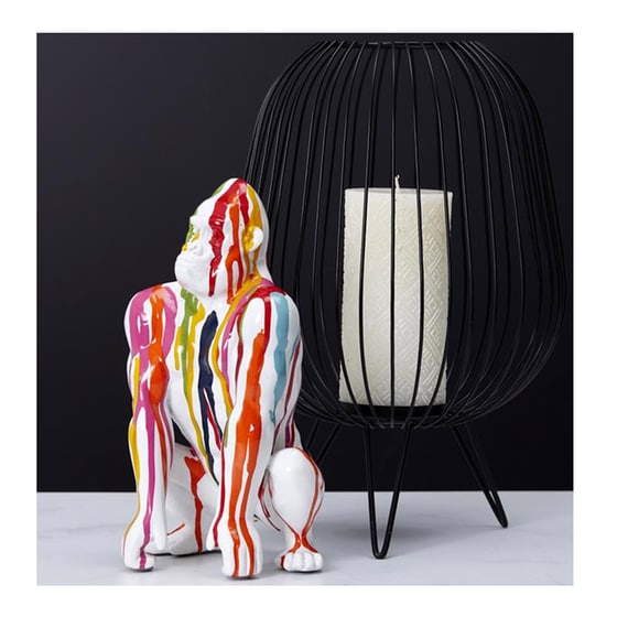 Διακοσμητικός Γορίλας Home Deco Factory Πολυρητίνης Hd1326 14.5x14x24 cm - Πολύχρωμος image 1