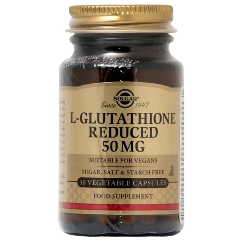 Αμινοξύ Solgar L-glutathione Reduced 50mg - 30 κάψουλες φωτογραφία