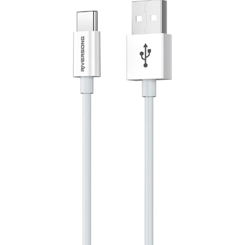 Καλώδιο Φόρτισης Riversong Lotus USB σε USB-C - Λευκό