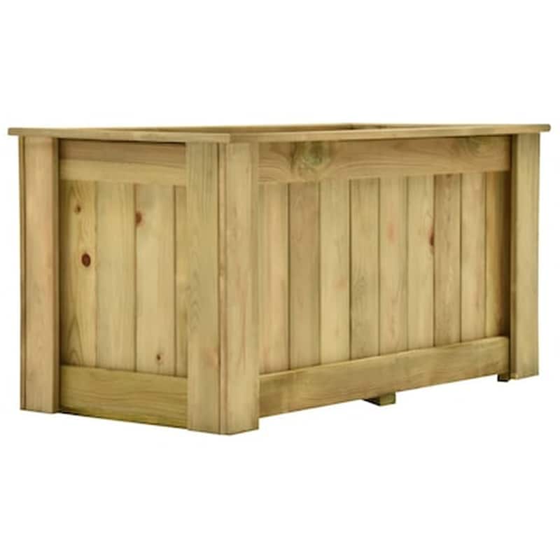 VIDAXL Vidaxl Υπερυψωμένη Γλάστρα 100 X 50 X 50 Εκ. Εμποτισμένο Ξύλο Πεύκου