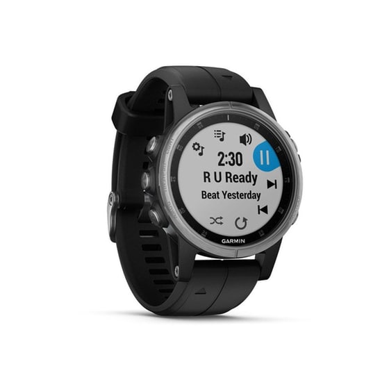 Smartwatch Garmin Fenix 5S Plus 42mm Ασημί-Μαύρο image 2