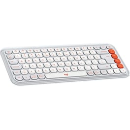 Logitech POP Icon Keys Ασύρματο Πληκτρολόγιο με Bluetooth - Λευκό (US)