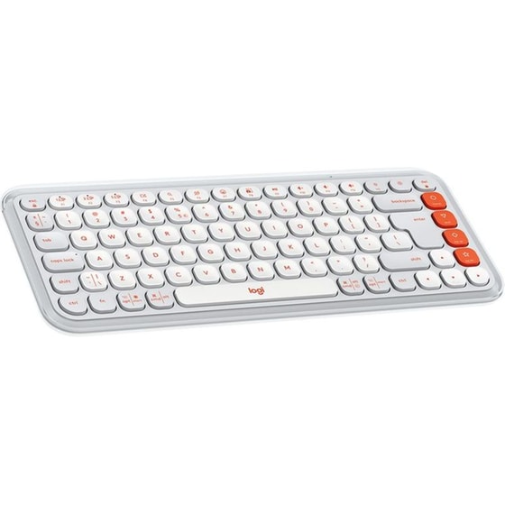 Logitech POP Icon Keys Ασύρματο Πληκτρολόγιο με Bluetooth - Λευκό (US) image 0